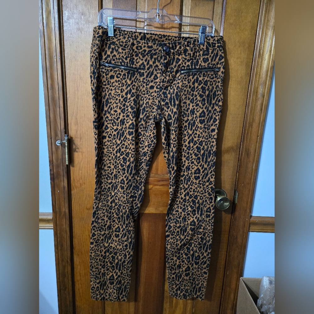 Leopard Print Women Jeans